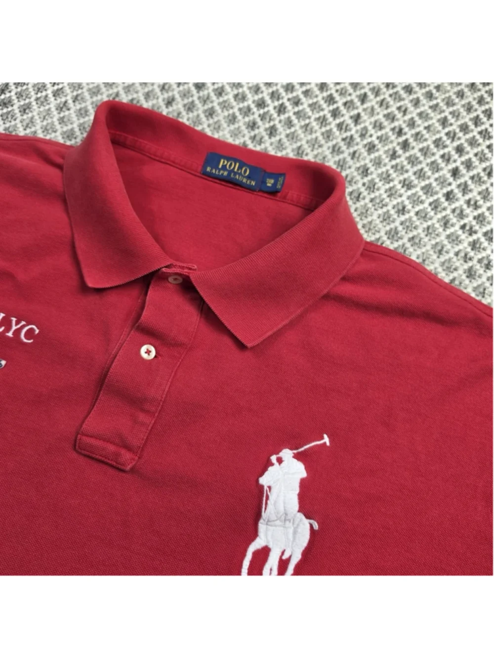 Polo Ralph Lauren Polo Shirt Mens 3XLT Red Big Pony Regatta Nautical Sailing